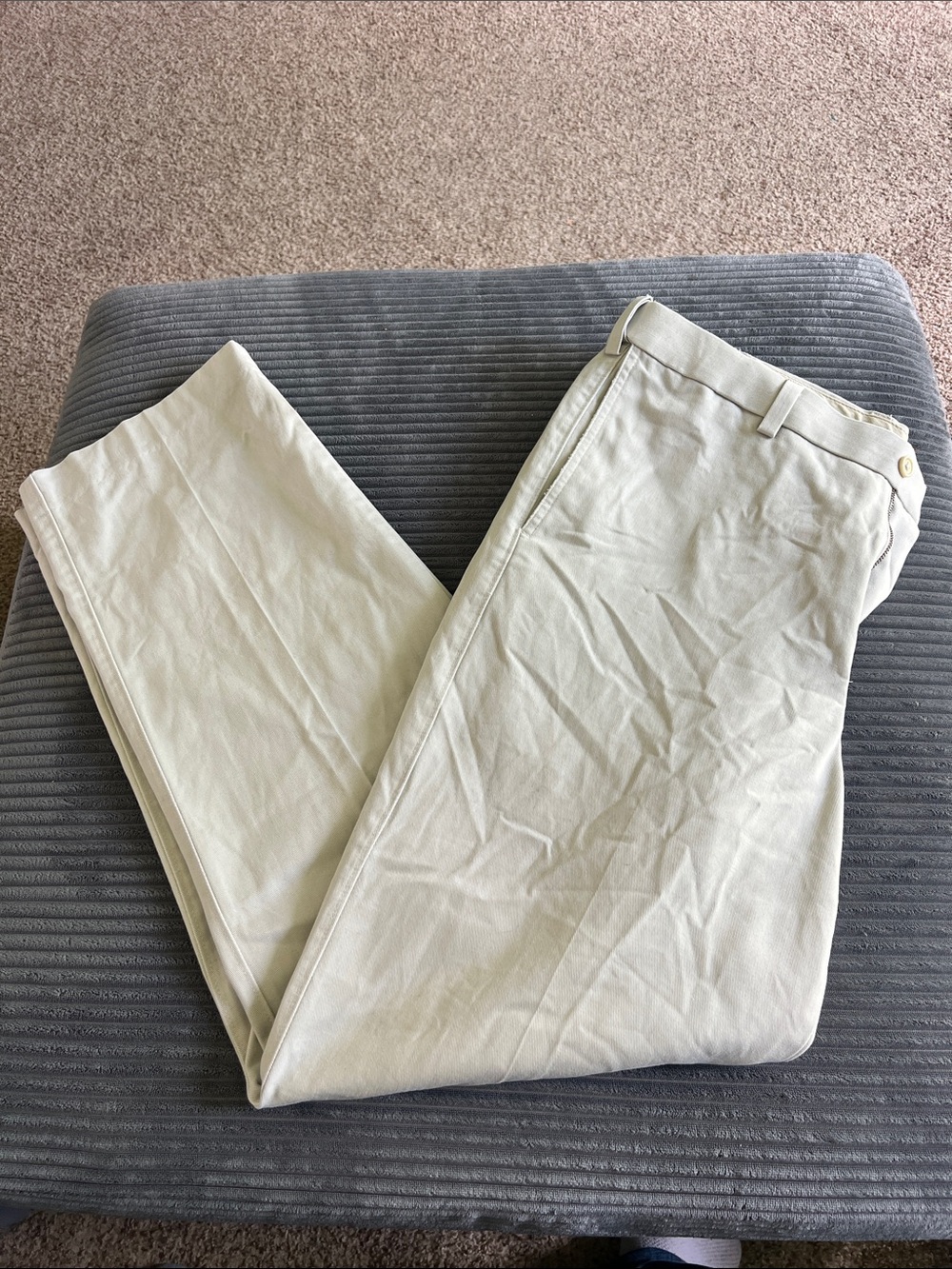 Savane Men's Khaki Chinos in Light Beige